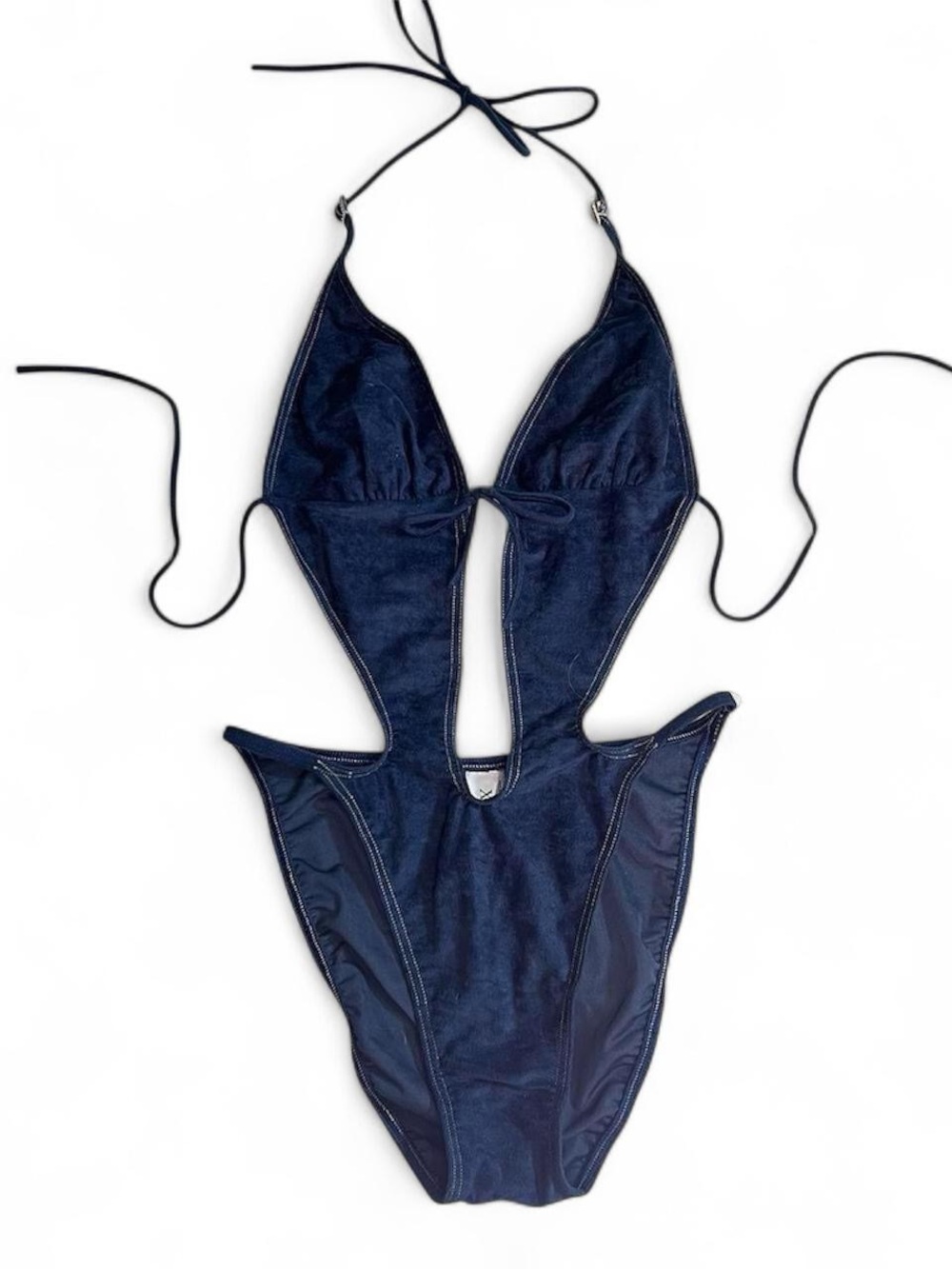 Vintage Y2K XOXO Marine Blue One Piece Bikini